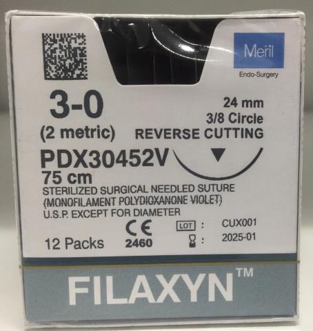 Filaxyn PDO 5/0 13mm 3/8 Circle Round Bodied 75cm VIOL (12s) ***IN STOCK***  25% OFF FOR A LIMITED TIME buy now from GVP Australia