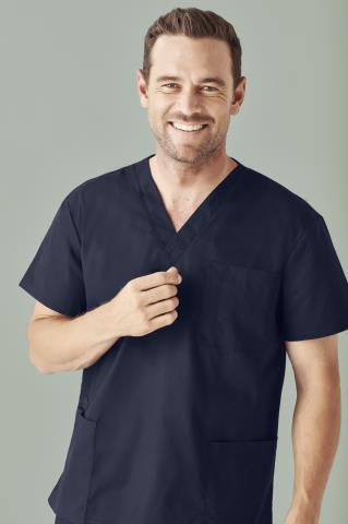 Scrub Top - Large Waterproof Front Fabric/Cotton Back