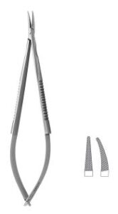 Castroviejo Needle Holder - Curved 13cm - No Lock